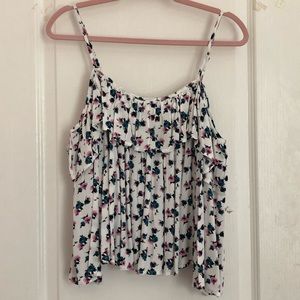 floral off the shoulder top !